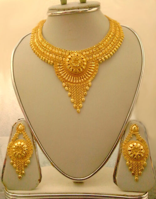 Design 1444 Gold Plated Necklace set