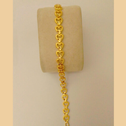 Gold Plated Bracelet love shape